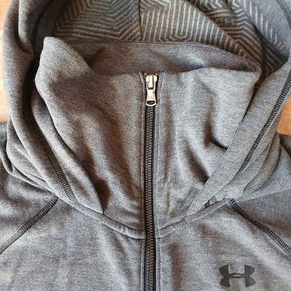 Under Armour Gray Full-Zip Hoodie - Picture 2 of 2